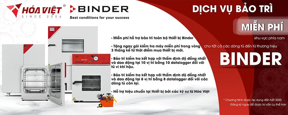 Hóa Việt: Dịch vụ bảo trì miễn phí và sửa chữa cho tất cả dòng tủ Binder